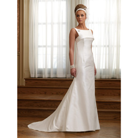 Free Shipping Hot Sale Bridal Watteau Train Wedding Dresses 1868