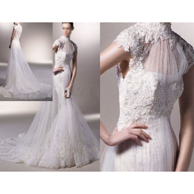 Wedding Dress/gown High Neck Sl-476