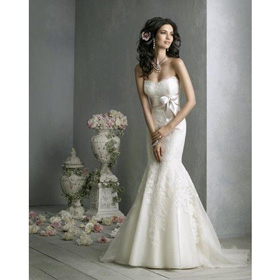 2011 New Design Fashion Elegant Mermaid Style Bridal Prom Gown Wedding Dress Wholesale/retail+Free Shipping
