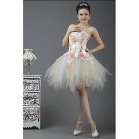 Free Shipping Newest Married Short Gowns/Toast Evening Dress/Party Dress 100% Hot Sell