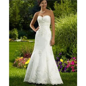 Custom Made Noble Free Shipping Mermaid Lace Chapel Train Sweetheart Neck Sleeveless Wedding Dresses For Bride