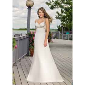 Lace Sleeveless Floor-Length Gorgeous Bridal Sheath Halter Wedding Dresses