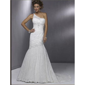 Freeshipping DL703 Gorgeous Bridal Watteau Train Wedding Dresses