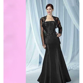 Classic & Timeless Floor Length Wedding Dresses Maternity Wedding Dresses with Long Sleeve Jacket