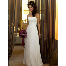 Custom Made Gorgeous Free Shipping Mermaid Satin Chapel Train Sleeveless Off Shoulder Wedding Dresses For Bride