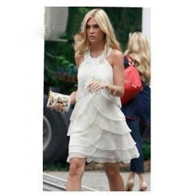 Sheath Column Style Mini Halter Design Chiffon Cocktail Celebrity Dresses