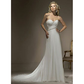 Elegance White Ivory Floor Length Sweetheart Neckline Style Prom Dress