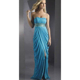 Tea-Length Halter Sexy Lovely Strapless Evening Dress Jewel Princess Wedding Dresses