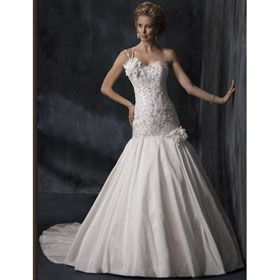 Freeshipping DL707 Gorgeous Bridal Watteau Train Wedding Dresses