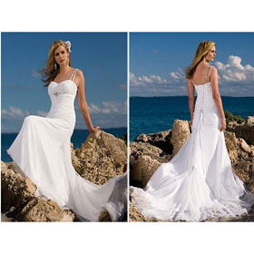 New Arrival Princess Floor-Length Sleeveless Bosom Big Bowknot A-Line Wedding Dresses