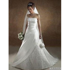 Strapless Bohemian Style Large Tail Swing Appliques Lace Luxury Wedding Dresses
