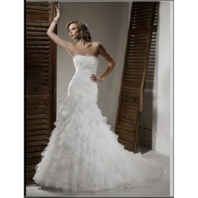 2011 New Style Appliqued Trumpet /Mermaid Wedding Dresses