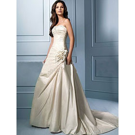 2011 Hot Sale Free Shipping Bridal Watteau Train Wedding Dresses 1983
