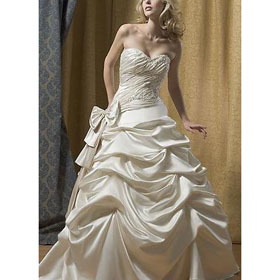 Free Shipping 2011 New Style Watteau Train Wedding Dresses
