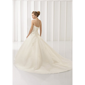 Gorgeous Off-the-shoulder Floor-Length Chiffon Embroidered Column Wedding Dresses