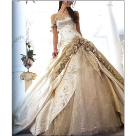 Latest Elegant Luxurious Strapless Bridal Wedding Dress