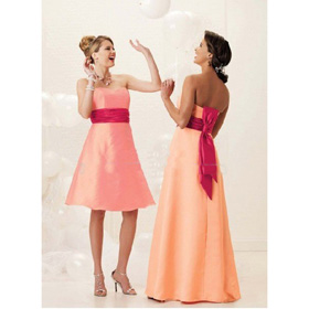 Chiffon Strapless Ball Gown Sashes / Ribbons Wedding Dresses