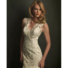 Noble Lace Chapel Train Spaghetti V-Neck Sleeveless Mermaid Wedding Dresses