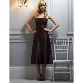 Classic & Timeless Strapless Tea-length Chiffon Wedding Dresses