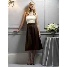 Satin Strapless Halter Tea-length Sashes / Ribbons Wedding Dresses
