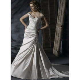 Free Shipping 2011 New Style Watteau Train Wedding Dresses