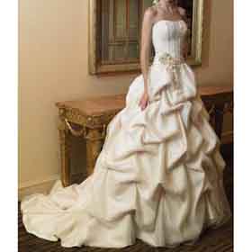 Scalloped-Edge Floor Length Stylish Sweep Train Wedding Dresses