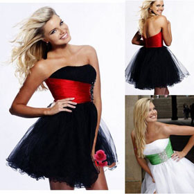 Strapless Sleeveless Organza Beading Embroidery Halter Elegant Homecoming Dress
