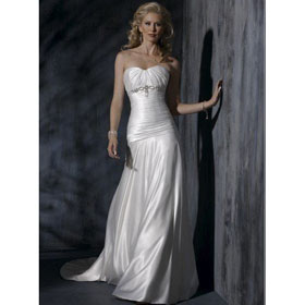 Free Shipping New OL-0055 Free Shipping Gorgeous Watteau Train Bridal Wedding Dresses Wedding Gown