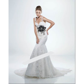 Custom-Made Floor-length Wedding Gown