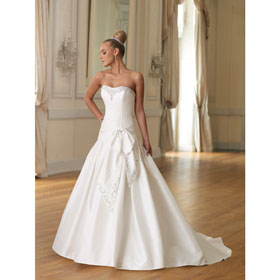 Free Shipping Hot Sale Bridal Watteau Train Wedding Dresses 1842