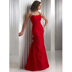 Wholesale Custom Made Trumpet/mermaid Chiffon Spaghetti Strap Free Shipping Wedding Dress&Evening Dress &Evening Gown