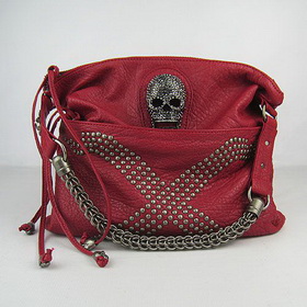Personality Style Ladies' Genuine Leather Brand Handbag with Chain