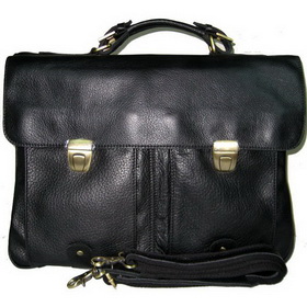 Tiding Quality Men's Bull Leather 15 Inch Laptop Shoulder Bags