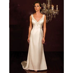 Styles Quinceanera Dropped Gold Elastic Silk like Satin Wedding Dresses
