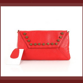 Unique Peach Color Cowskin Leather Lady's Classic Cross-Body Bags