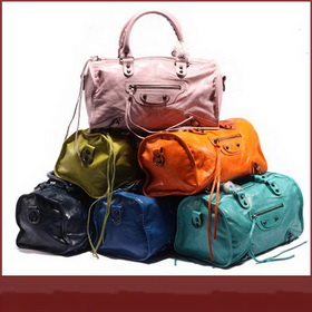 Tassel Rivet Business Office Style Lady's Colorful Cross-Body Bags