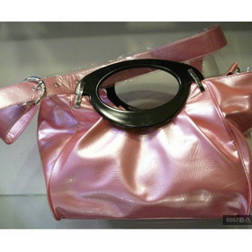 Women's Elegant Pink Zipper Leather Smooth Handfeel Messenger Bags