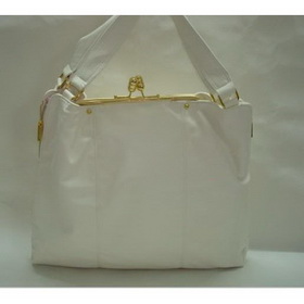 New Designer Women's Fashion Genuine Leather White Easy Push-button Messenger Bags