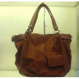 Lady's Coffee Genuine Leather Messenger Bags with Dustbags and Card
