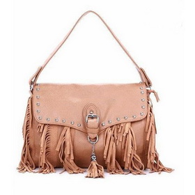 New Leather Leopards and Drawstring Tassel Khaki Zipper Tote Bags
