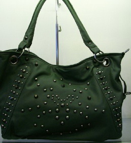 Fashionable Elegant Women's Zipper Smooth Handfeel Grass Green Messenger Bags