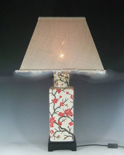 Porcelain Ivory With Flowers Images On Table Lamps