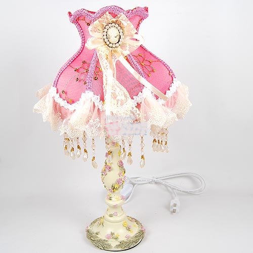 142 Cable Size Lace Material Reading LED Table Lamps