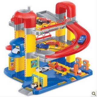 Plasti Fire Engine Multi-functions Diecast Car Slot Toys