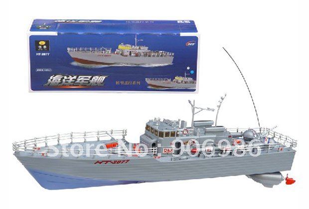 RC Rechargeable War Battle Ship Remote Control Speed Boat