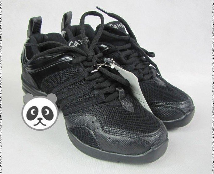 Increased Black Mesh of Modern Move Freely Jazz Shoes