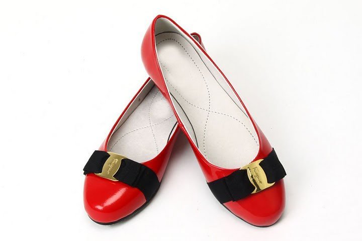 Women's Red Wear-resisting Upper Material Ballet Shoes