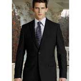 Black Spandex & Nylon Broad Shoulder Groom Cravats & Cummerbunds