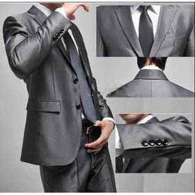With A Line On The Back Tuxedo Gray Groom Cravats & Cummerbunds