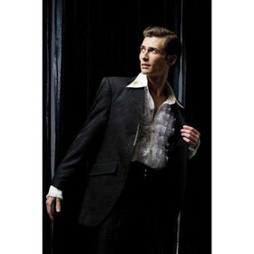 Spandex & Polyester Tuxedo Black Groom Cravats & Cummerbunds